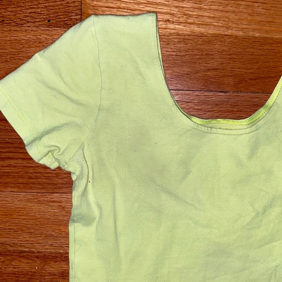 Neon Yellow Crop Top - Picture 2 of 2